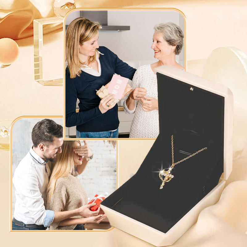 🔥 70% OFF NOW! Crown with Cross Pendant Necklace – Elegant Faith-Inspired Design – Double-sided detail & gold/silver options – perfect for daily wear ✨